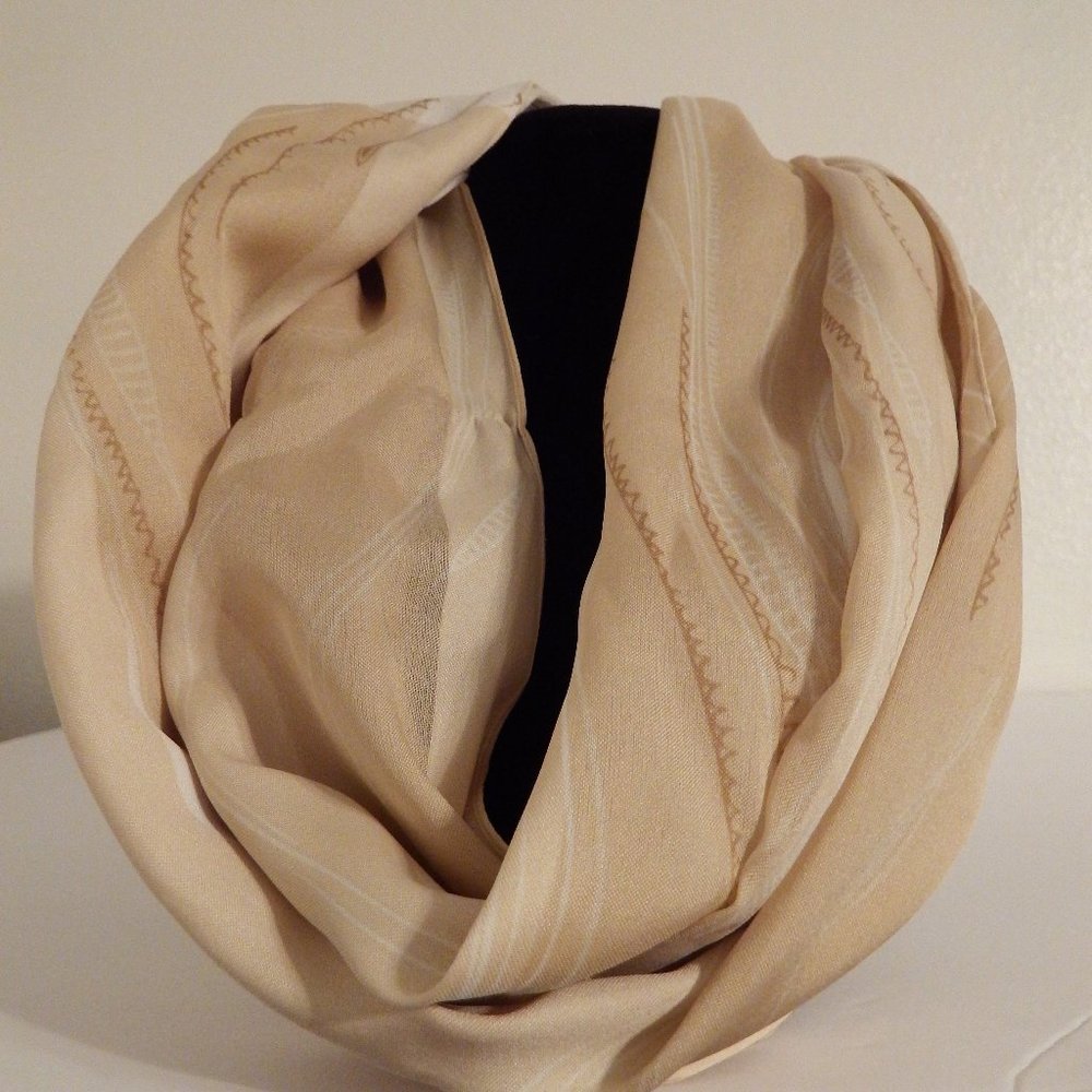 Biege & Brown long scarf